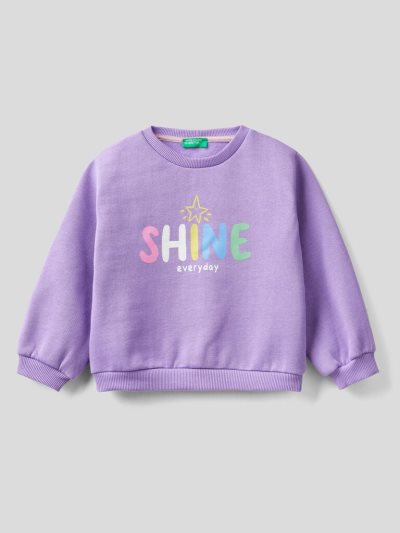 Lilac Kids' Benetton Pullover Print Sweatshirt | AU467822