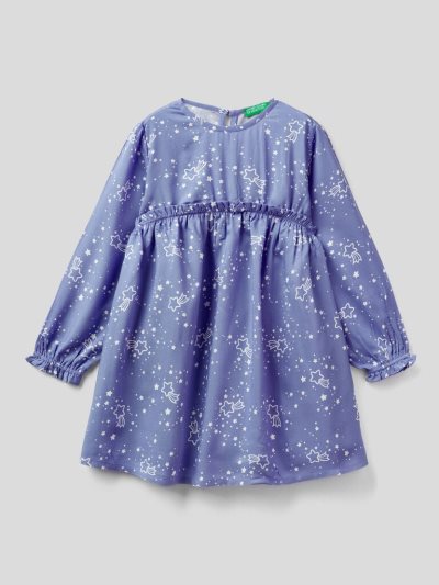 Lilac Kids' Benetton Sustainable Viscose Dress | AU031572