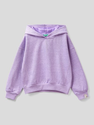 Lilac Kids' Benetton Warm Recycled Fabric Hoodie | AU713730