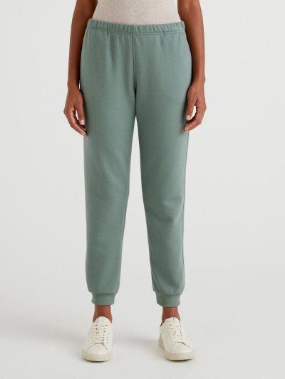 Military Green Women's Benetton Warm Logo Sweatpants | AU149492