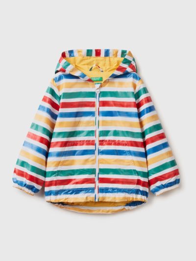 Multi-color Kids' Benetton Light Hood Jackets | AU283716