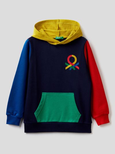 Multi-color Kids' Benetton Logo Hoodie | AU153394