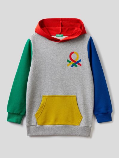 Multi-color Kids' Benetton Logo Hoodie | AU714615