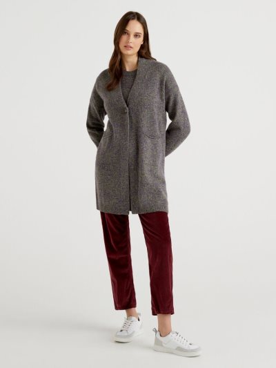 Multi-color Women's Benetton Pure Shetland Wool Coats | AU069520