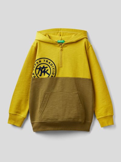 Mustard Kids' Benetton Japanese Ideograms Hoodie | AU852411