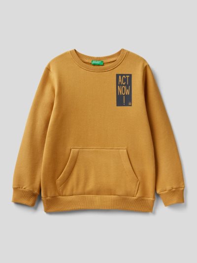 Mustard Kids' Benetton Warm Print Sweatshirt | AU180278