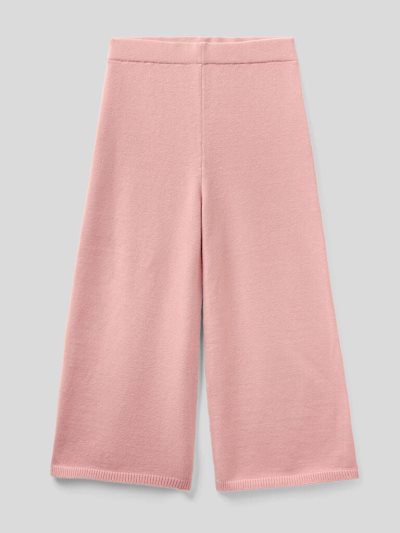 Pastel Pink Kids' Benetton Knit Palazzo Trousers | AU407761