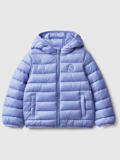 Periwinkle Kids' Benetton Padded Hood Light Jackets | AU748512