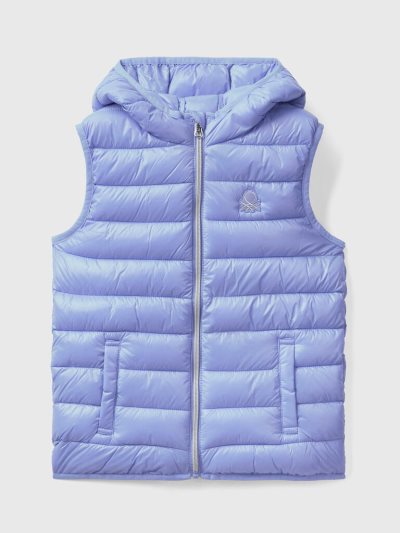 Periwinkle Kids' Benetton Padded Hood Puffer Jackets | AU823445