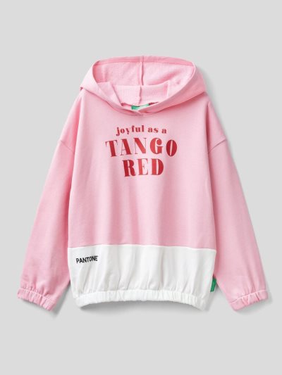 Pink Kids' Benetton Benettonxpantone™ Hoodie | AU279336