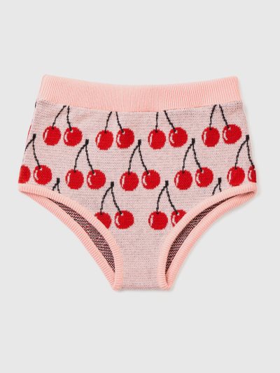 Pink Kids' Benetton Cherry Pattern Culottes | AU749120