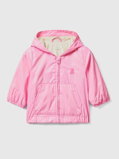 Pink Kids' Benetton Lightweight Hood Jackets | AU559280