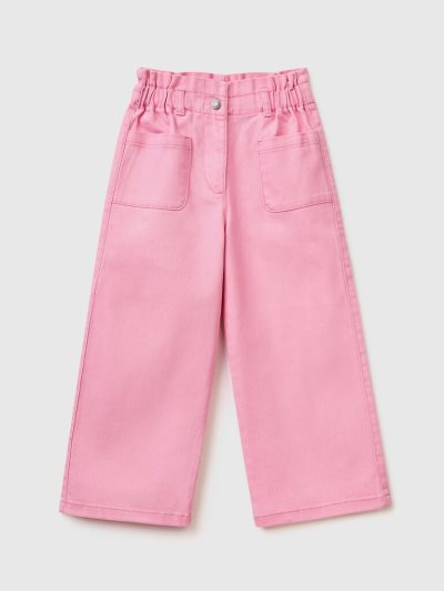 Pink Kids' Benetton Paperbag Trousers | AU998925