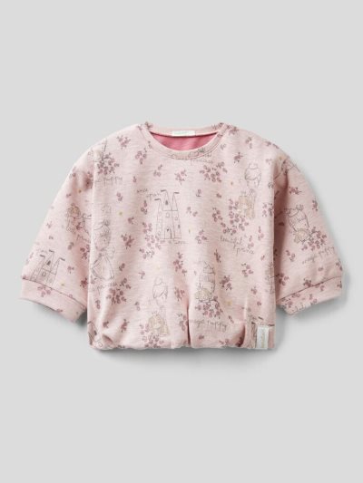 Pink Kids' Benetton Princess Print T Shirts | AU781991