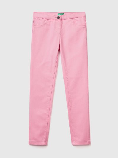 Pink Kids' Benetton Super Skinny Trousers | AU112231