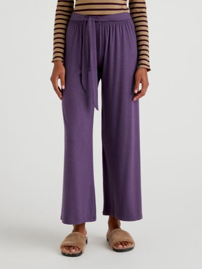 Plum Women's Benetton Flowy Wide Leg Trousers | AU726778