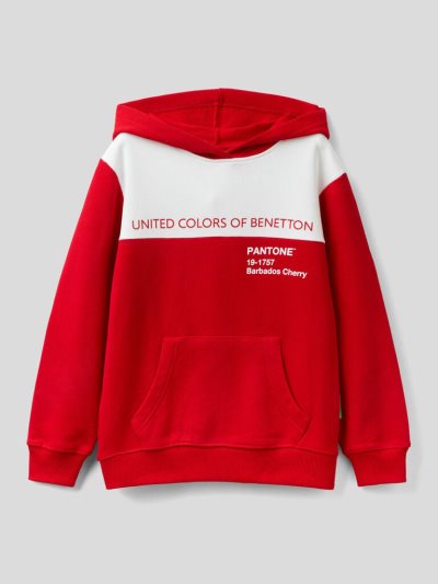 Red Kids' Benetton Benettonxpantone™ Hoodie | AU201511