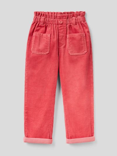 Red Kids' Benetton Corduroy Trousers | AU434410