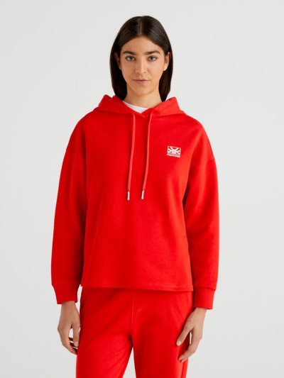 Red Women's Benetton Benettonxpantone™ Hoodie | AU398043