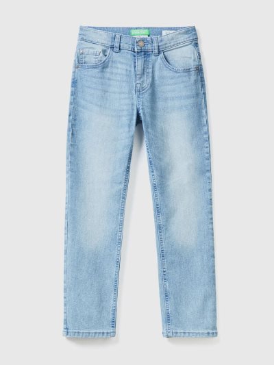 Sky Blue Kids' Benetton Eco-recycle Slim Fit Jeans | AU029091