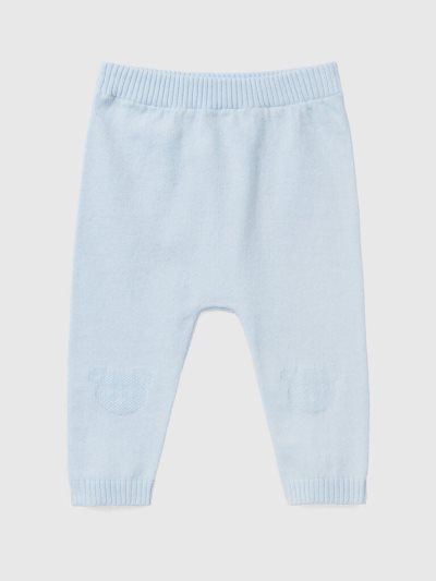 Sky Blue Kids' Benetton Knit Inlay Trousers | AU116073