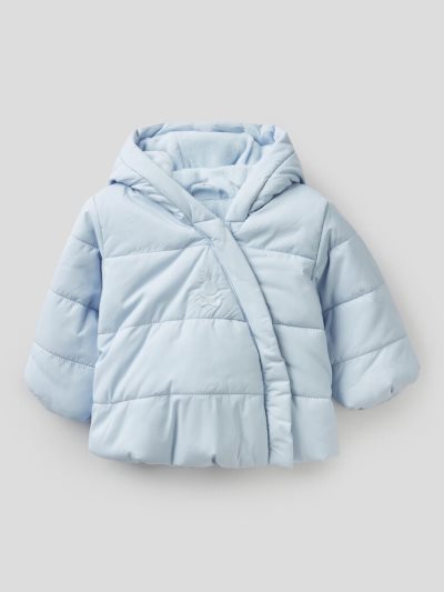 Sky Blue Kids' Benetton Padded Hood Jackets | AU424126