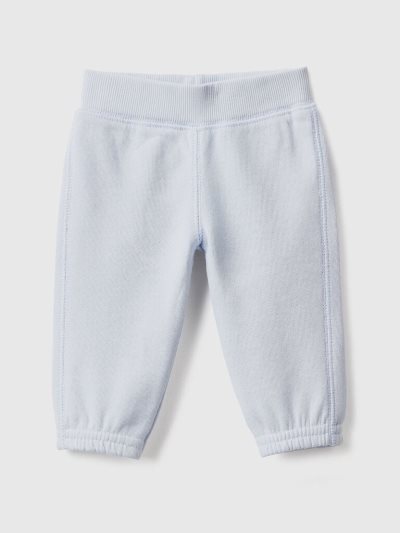 Sky Blue Kids' Benetton Soft Embroidery Sweatpants | AU860036