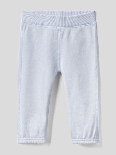 Sky Blue Kids' Benetton Warm Embroidery Sweatpants | AU730773