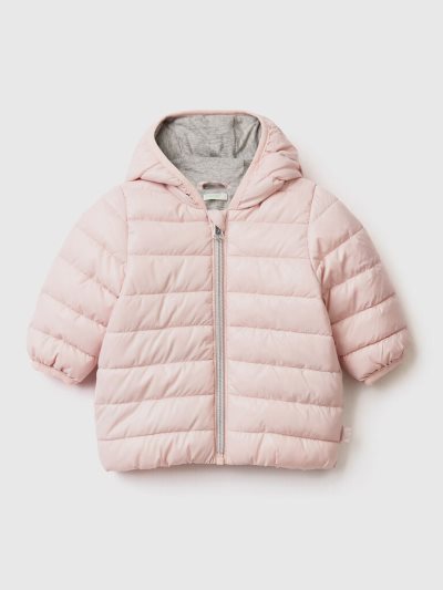 Soft Pink Kids' Benetton Ears Technical Fabric Jackets | AU632528