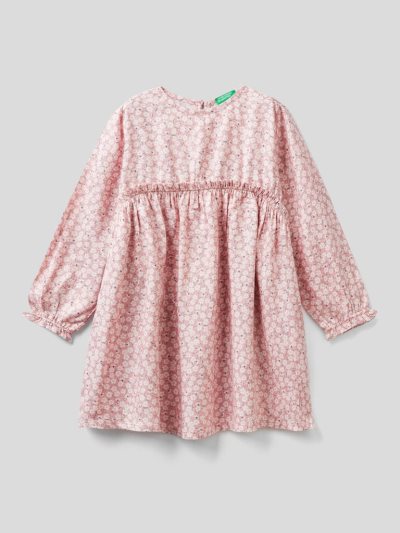 Soft Pink Kids' Benetton Sustainable Viscose Dress | AU270265