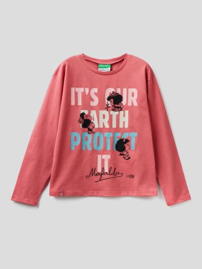 Strawberry Kids' Benetton Regular Fit "Mafalda" Long Sleeve T-shirts | AU878434