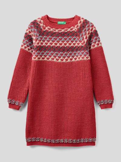 Strawberry Kids' Benetton Warm Knit Dress | AU958448