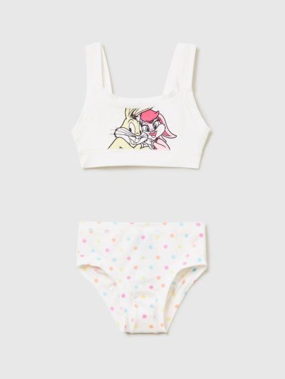 White Kids' Benetton Bugs Bunny & Lola Top Matching Sets | AU886935