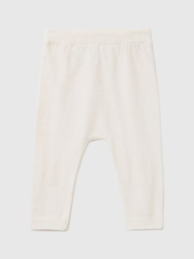 White Kids' Benetton Knit Inlay Trousers | AU921447