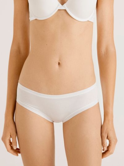 White Women's Benetton High-rise Super Stretch Organic Cotton Knickers | AU046547