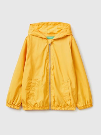 Yellow Kids' Benetton Light Hood Jackets | AU043829