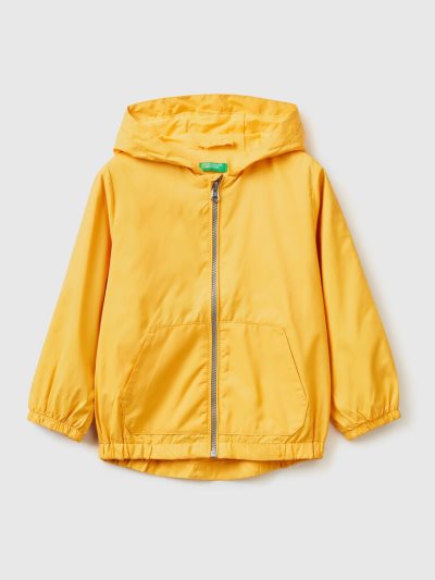 Yellow Kids' Benetton Light Hood Jackets | AU187259