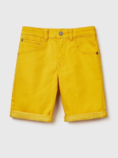 Yellow Kids' Benetton Slim Fit Bermudas | AU212173