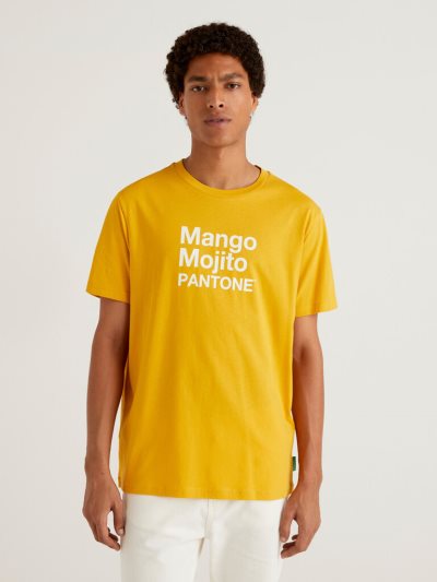 Yellow Men's Benetton Benettonxpantone™ Short Sleeve T-shirts | AU513226