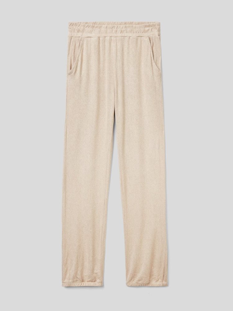 Beige Women's Benetton Lightweight Sweatpants | AU055866