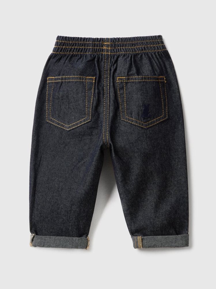 Blue Kids' Benetton 100% Cotton Denim Jeans | AU830111