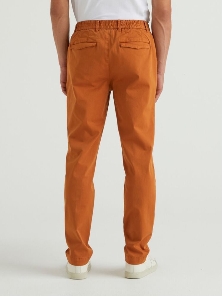 Camel Men's Benetton Stretch Carrot Fit Chinos | AU692835