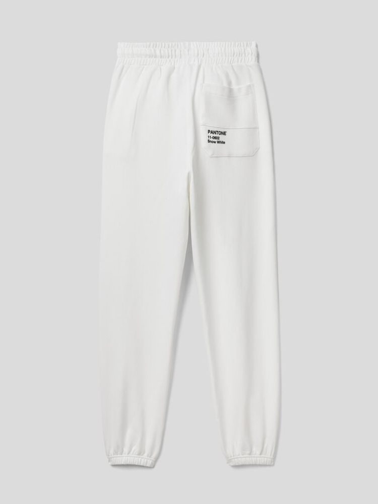 Creamy White Women's Benetton Benettonxpantone™ Joggers | AU568221