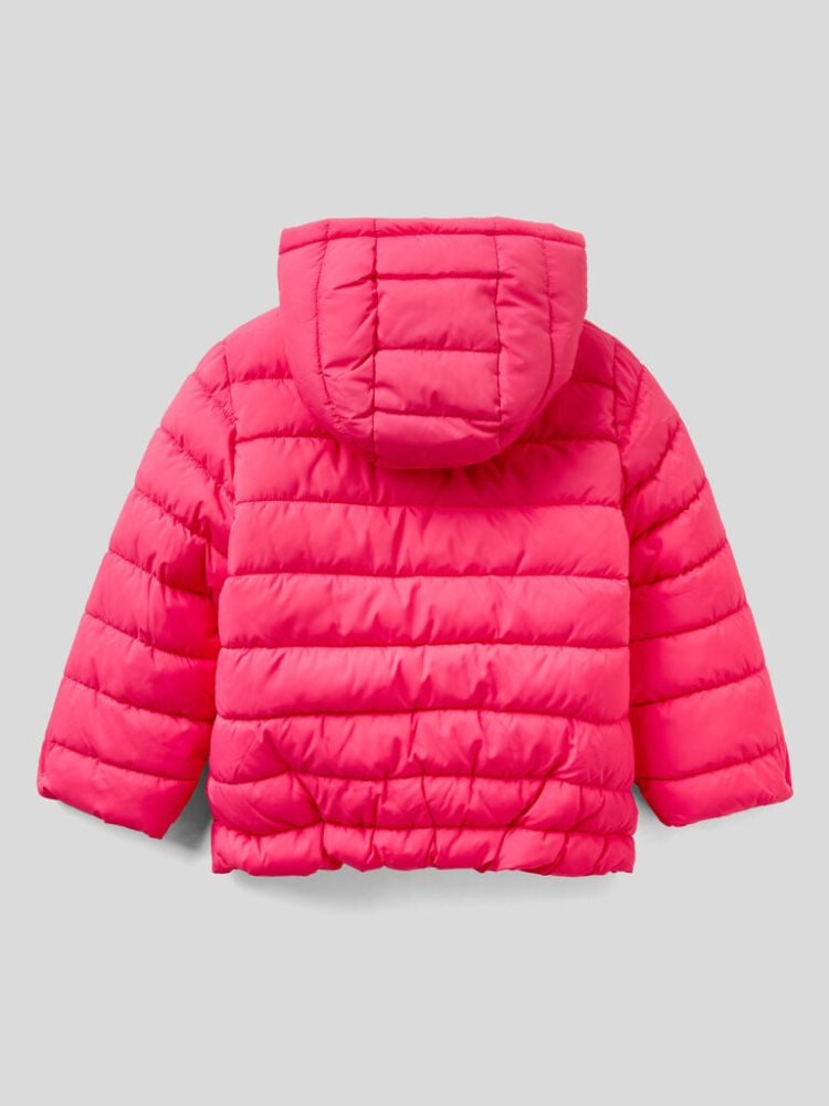 Fuchsia Kids' Benetton Puffer Rouches Padded Jackets | AU322537