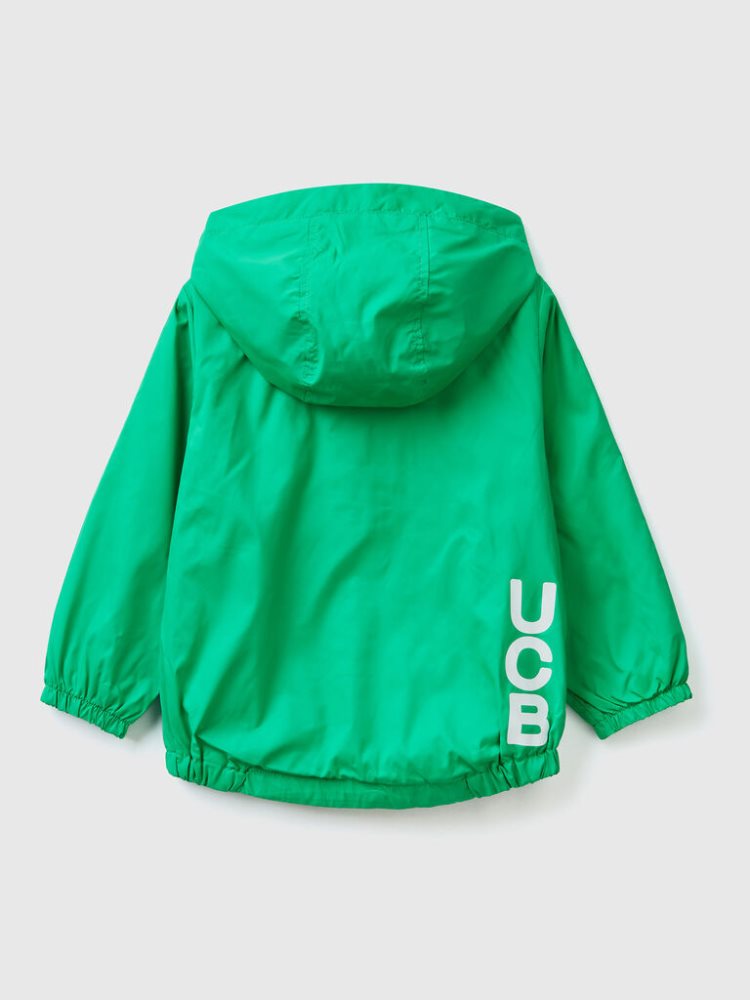 Green Kids' Benetton Light Hood Jackets | AU269651