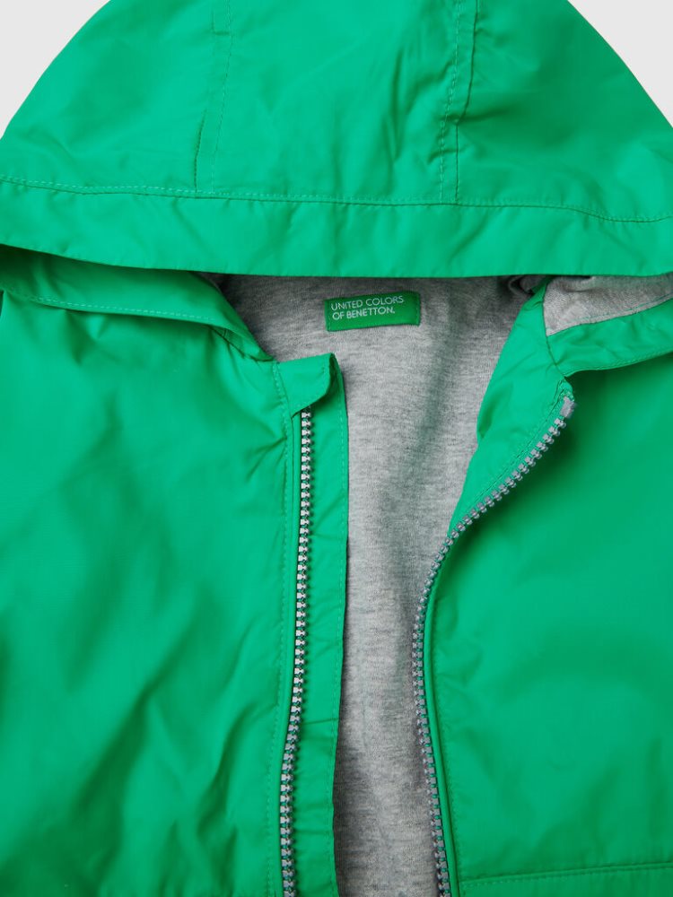 Green Kids' Benetton Light Hood Jackets | AU269651