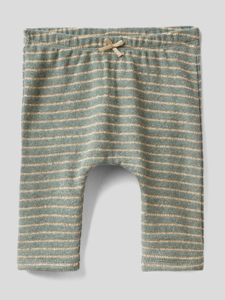 Grey Kids\' Benetton Striped Lurex Trousers | AU222461