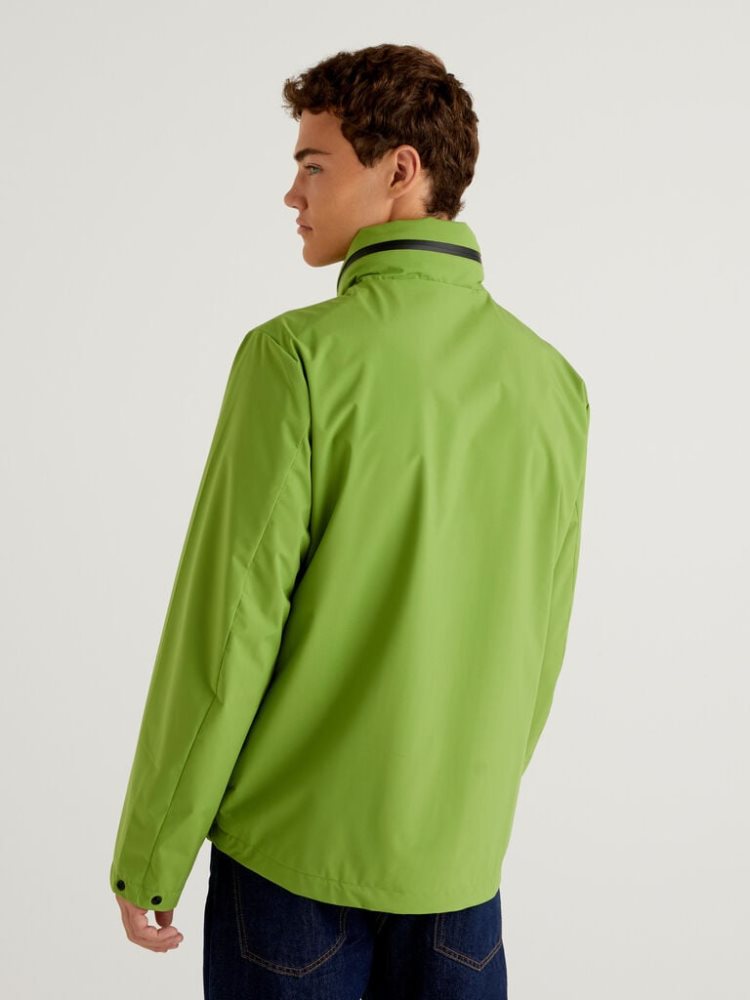 Light Green Men's Benetton Regular Fit 