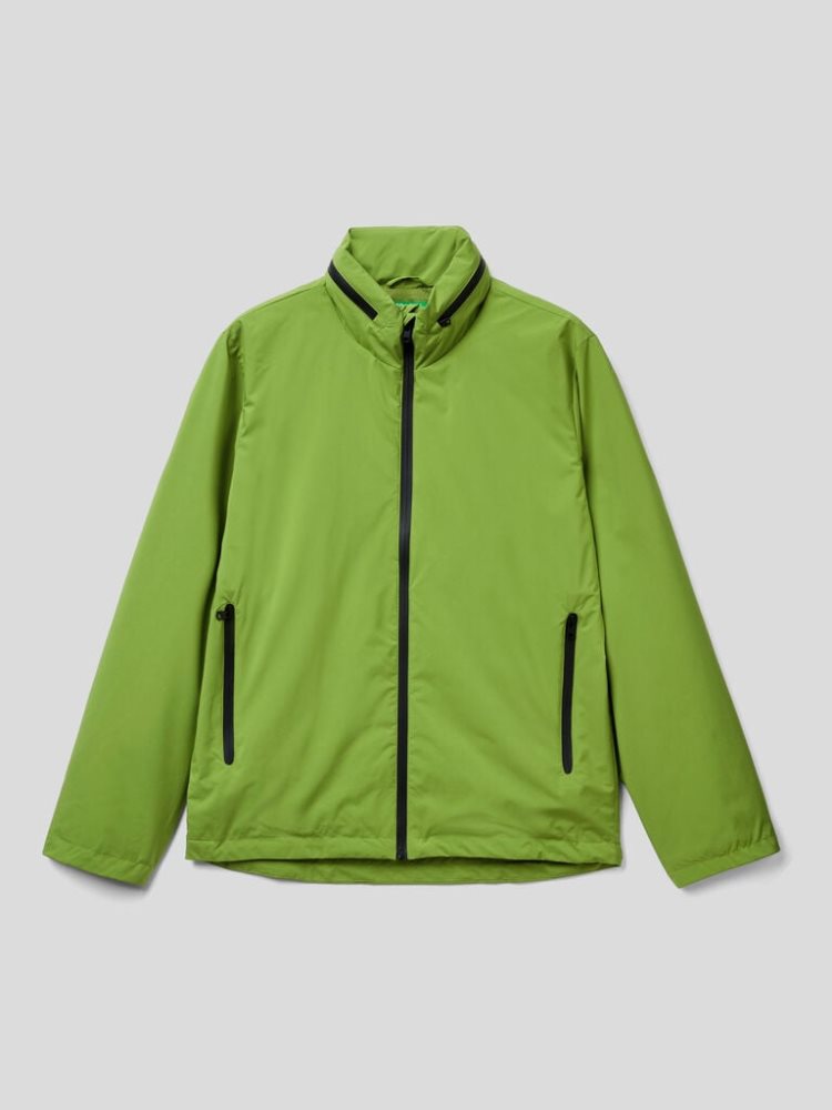 Light Green Men's Benetton Regular Fit 