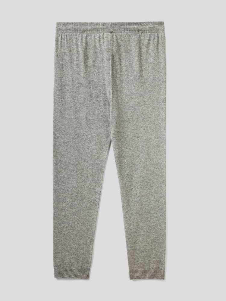 Light Grey Women's Benetton Sporty Cashmere Blend Trousers | AU419046